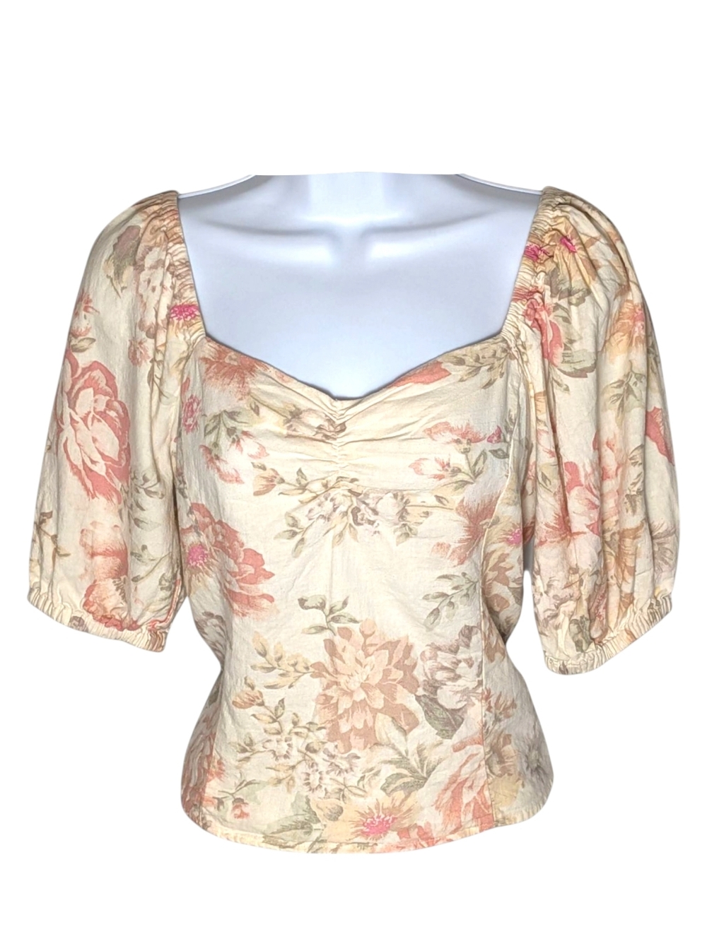 Mixed Brand Lot Blouses Bright Floral Boho Romantic Crop Fairy Y2K Cottagecore - Picture 9 of 16